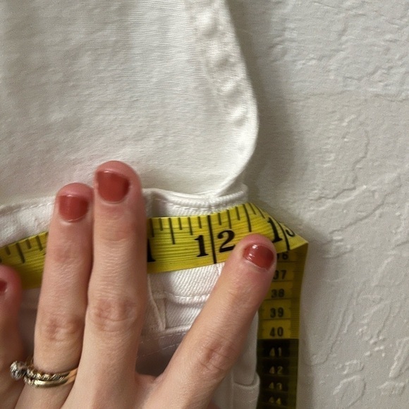 SSO BY Danielle Second Skin Overalls WeWoreWhat White Denim Overalls Gold - Picture 12 of 16